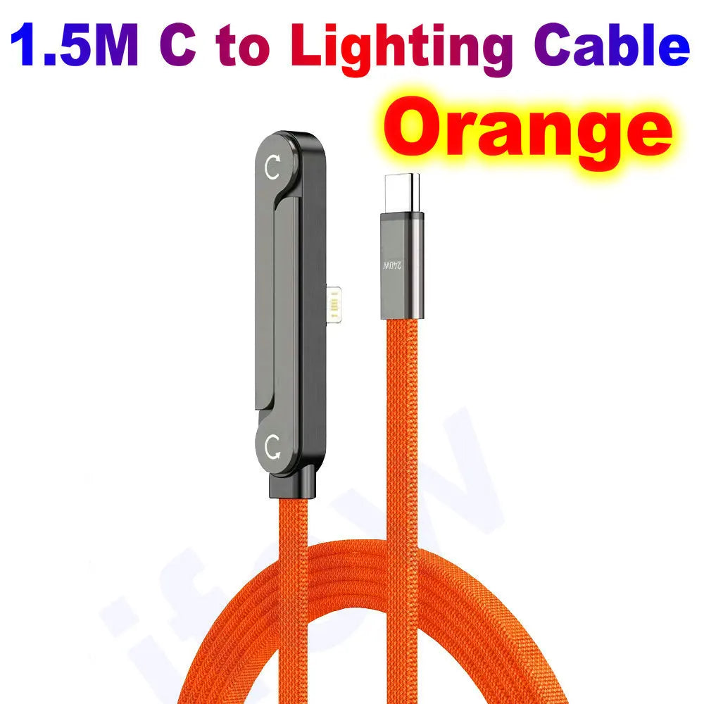 240W Fast Charging Data Cable for iPhone/Android/Tablets