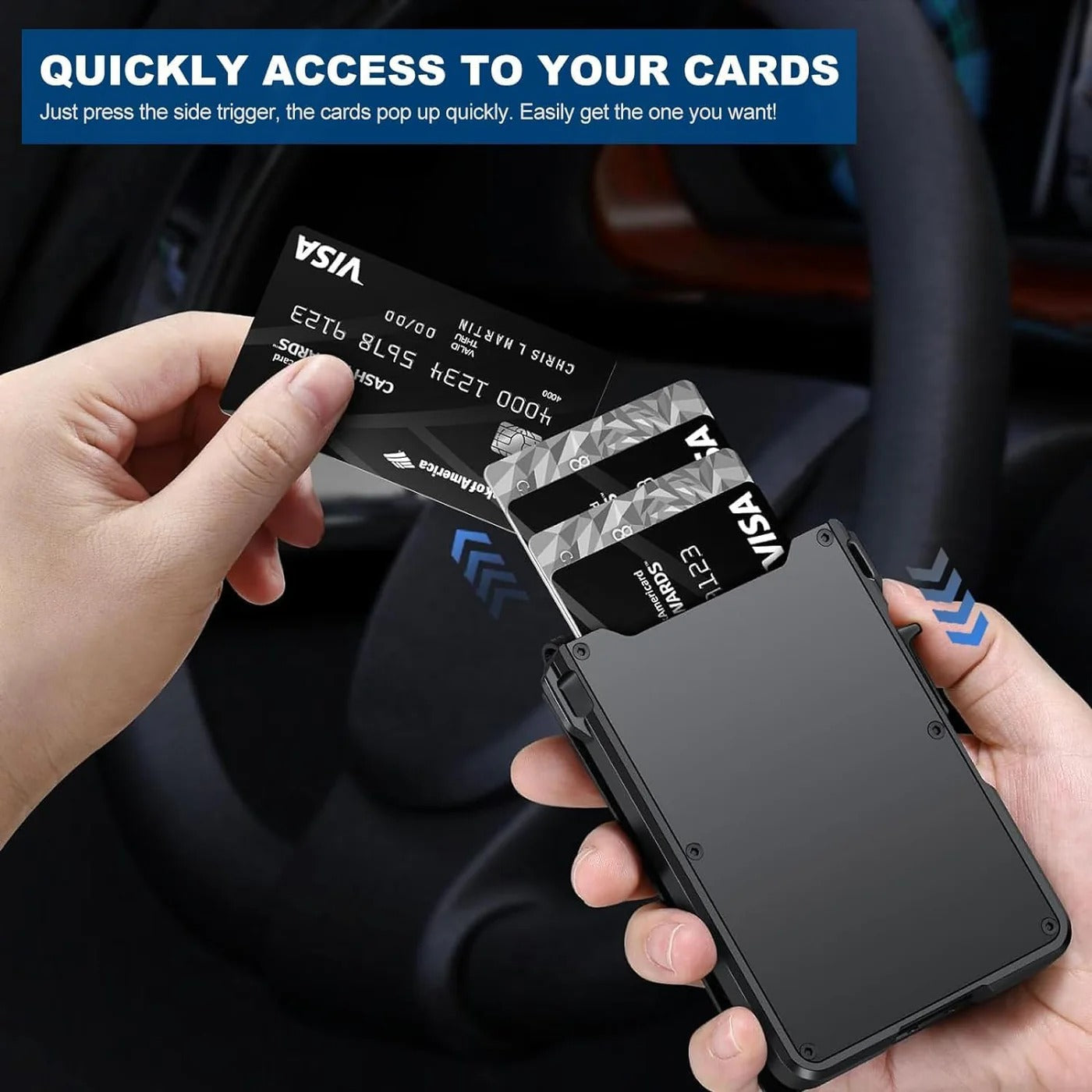 💼 RFID Blocking Slim Minimalist Wallet