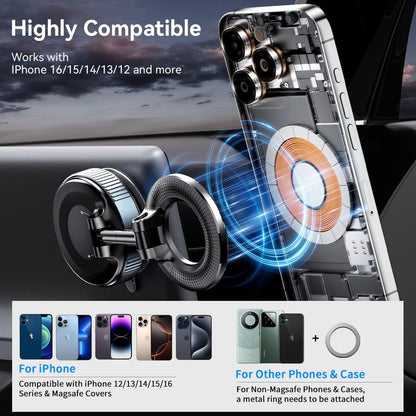 Heavy-duty 360° Vacuum Magnetic Phone Holder FREE